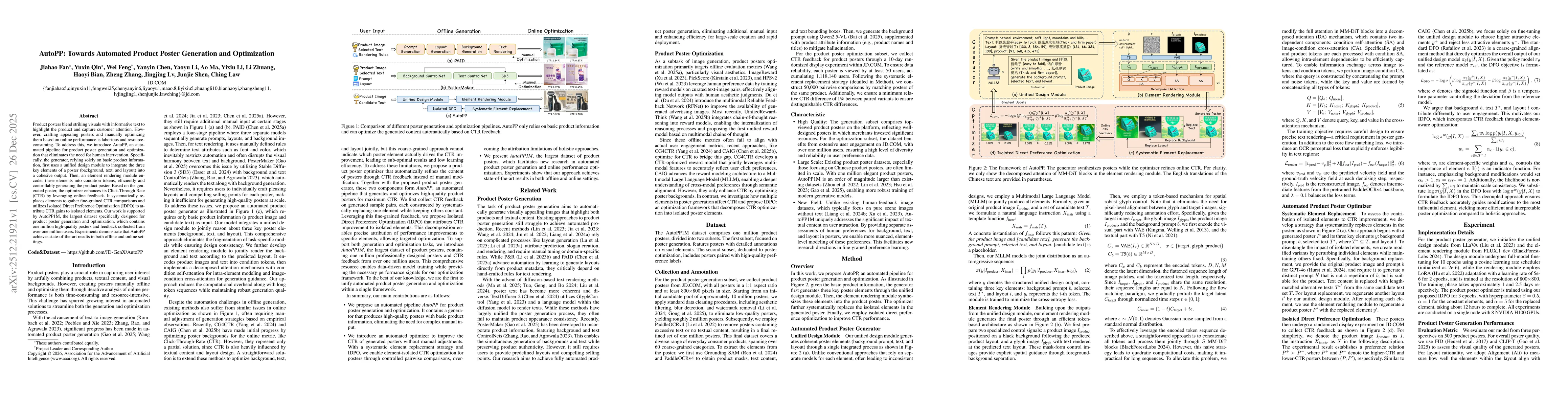 Thumbnail for AutoPP: Towards Automated Product Poster Generation and Optimization