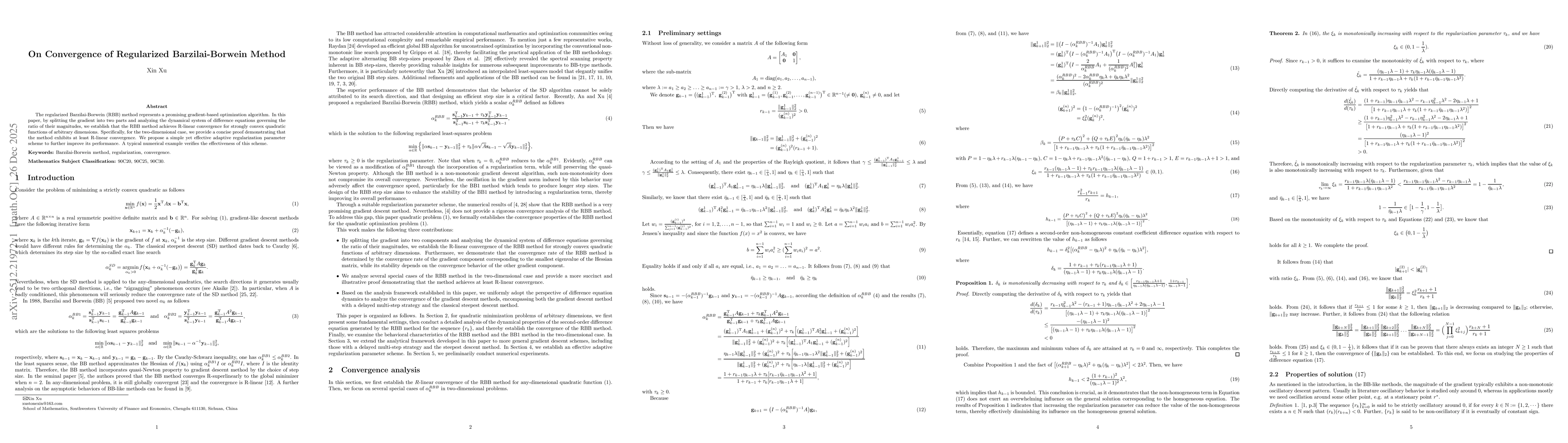Thumbnail for On Convergence of Regularized Barzilai-Borwein Method