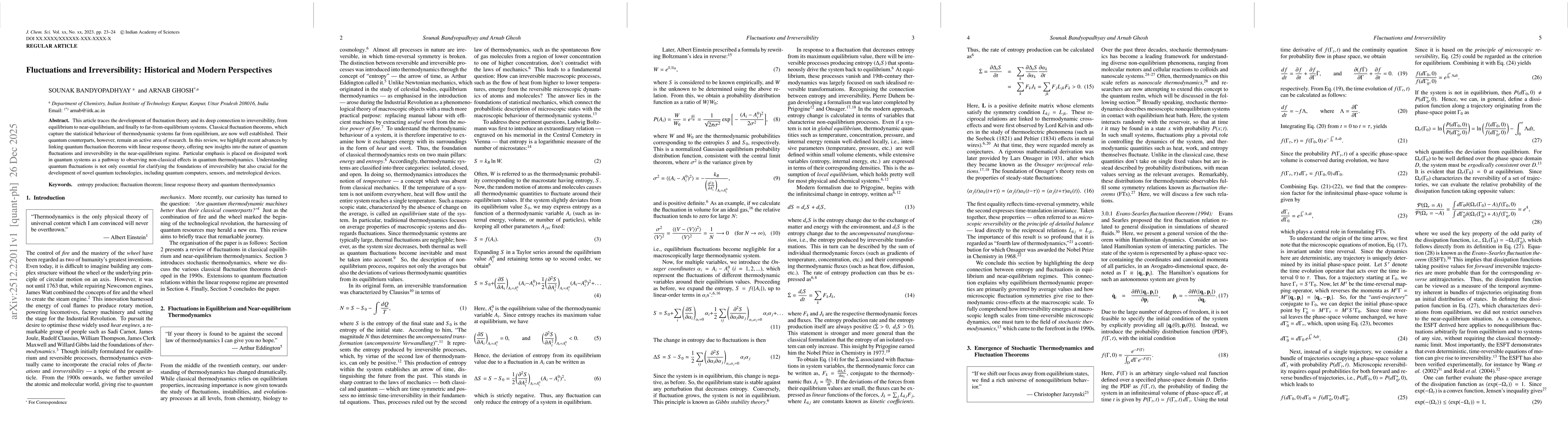 Thumbnail for Fluctuations and Irreversibility: Historical and Modern Perspectives