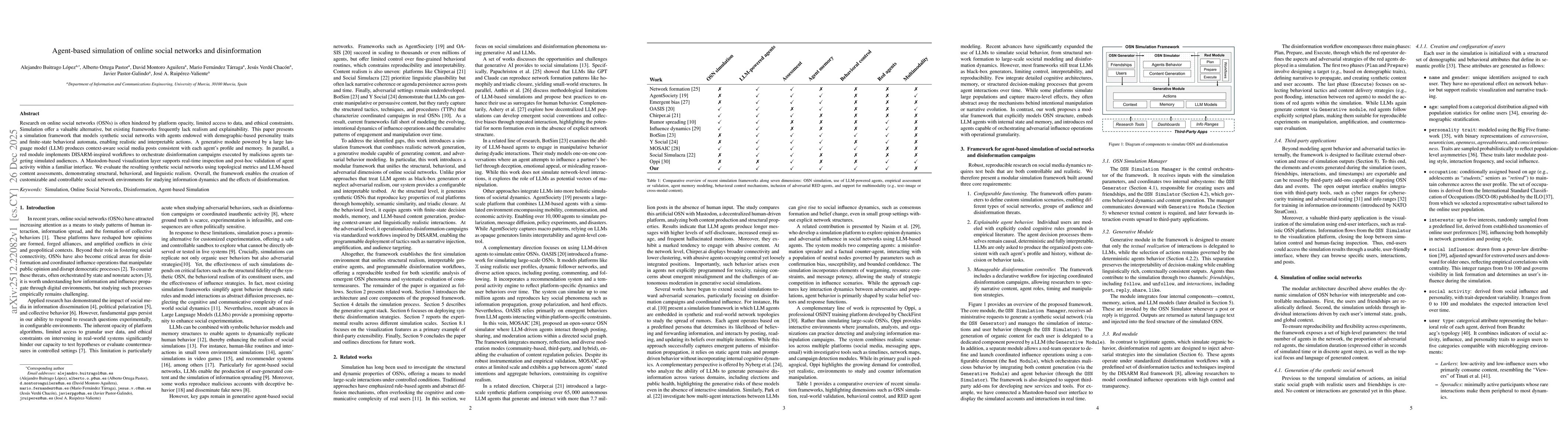 Thumbnail for Agent-based simulation of online social networks and disinformation