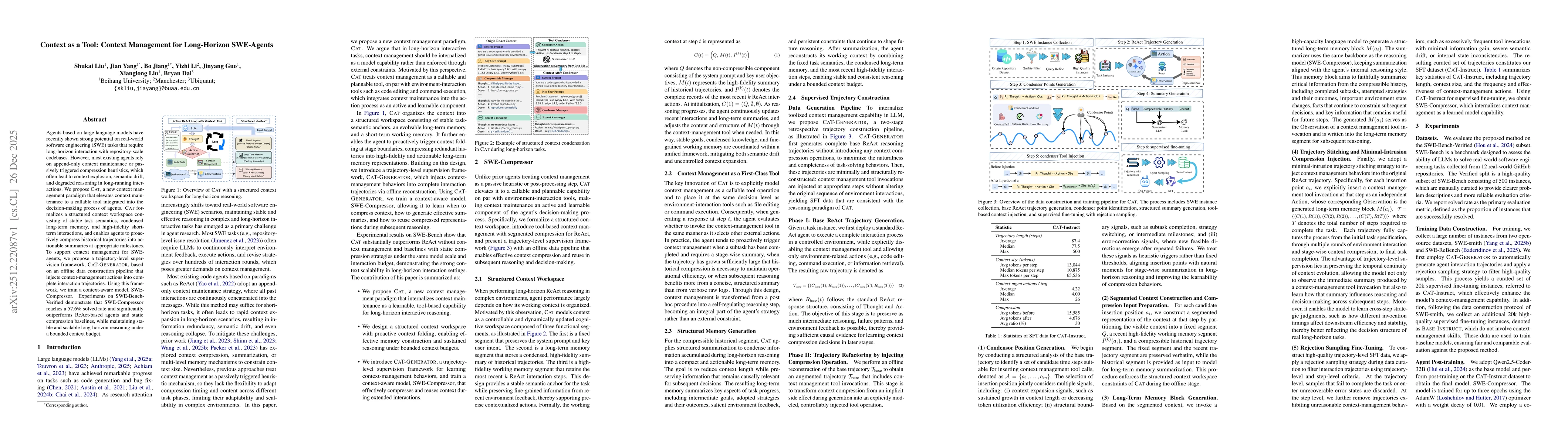 Thumbnail for Context as a Tool: Context Management for Long-Horizon SWE-Agents