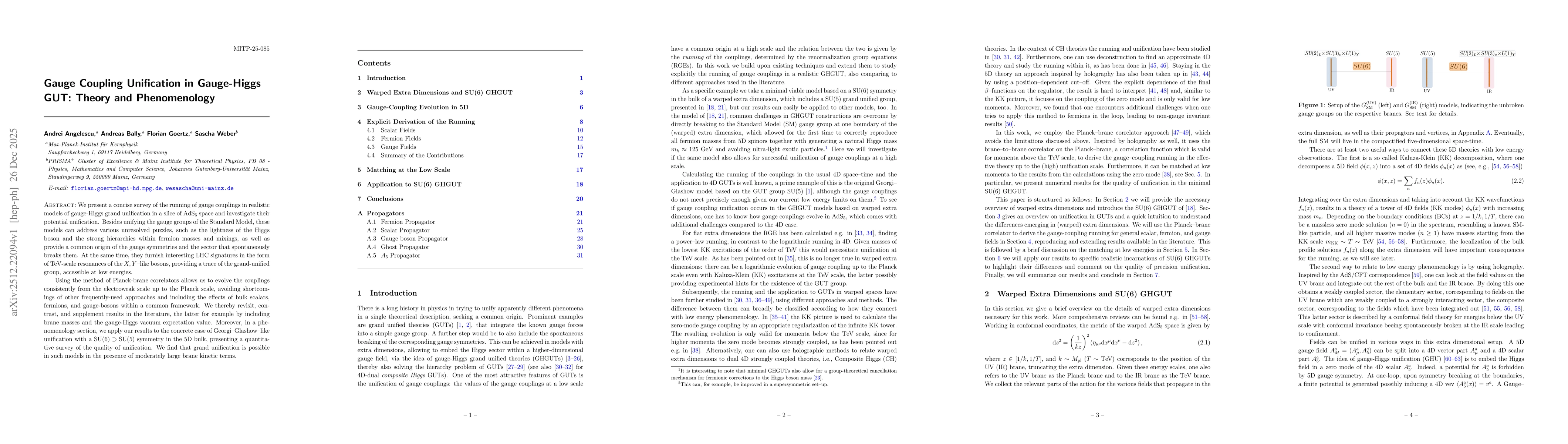 Thumbnail for Gauge Coupling Unification in Gauge-Higgs GUT: Theory and Phenomenology