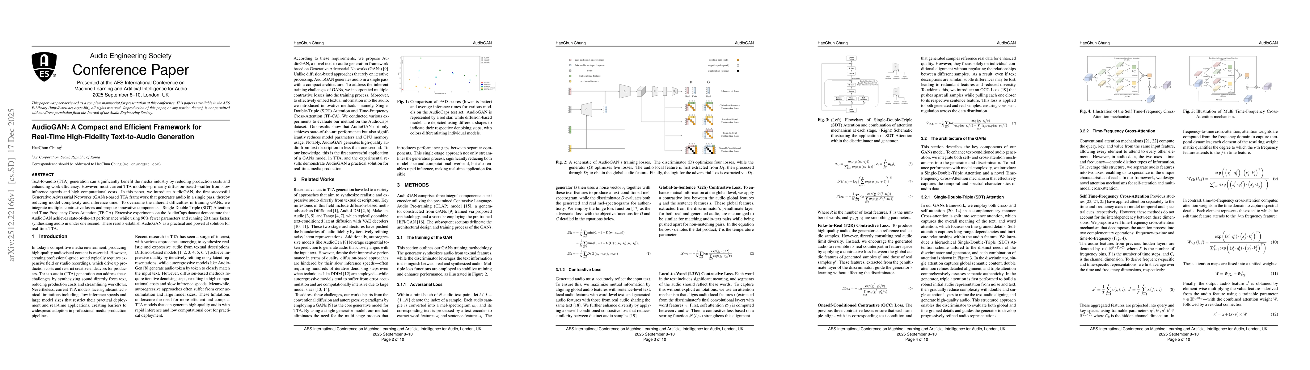 Thumbnail for AudioGAN: A Compact and Efficient Framework for Real-Time High-Fidelity Text-to-Audio Generation