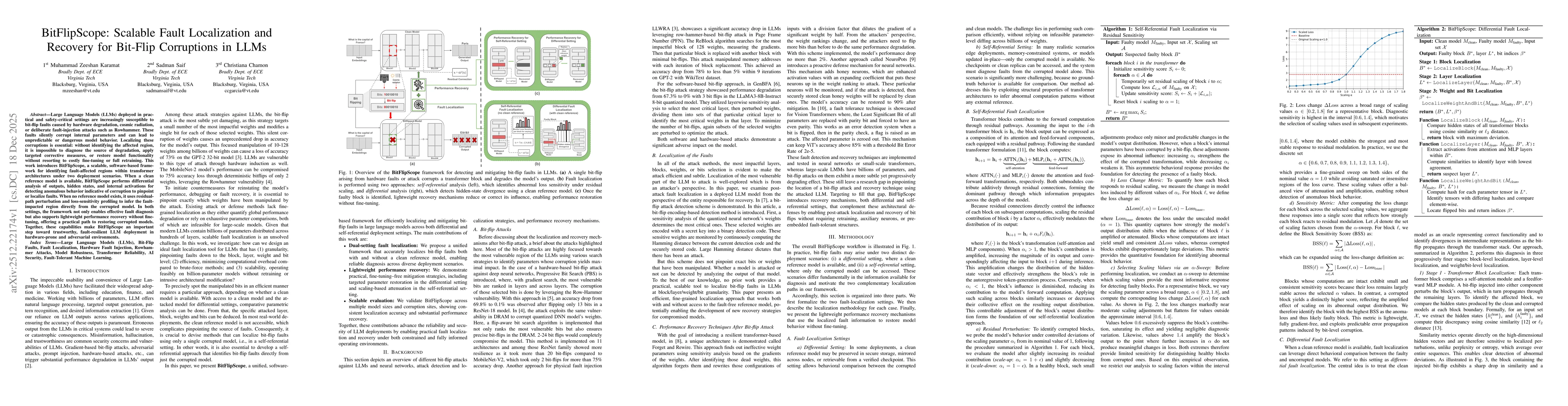 Thumbnail for BitFlipScope: Scalable Fault Localization and Recovery for Bit-Flip Corruptions in LLMs