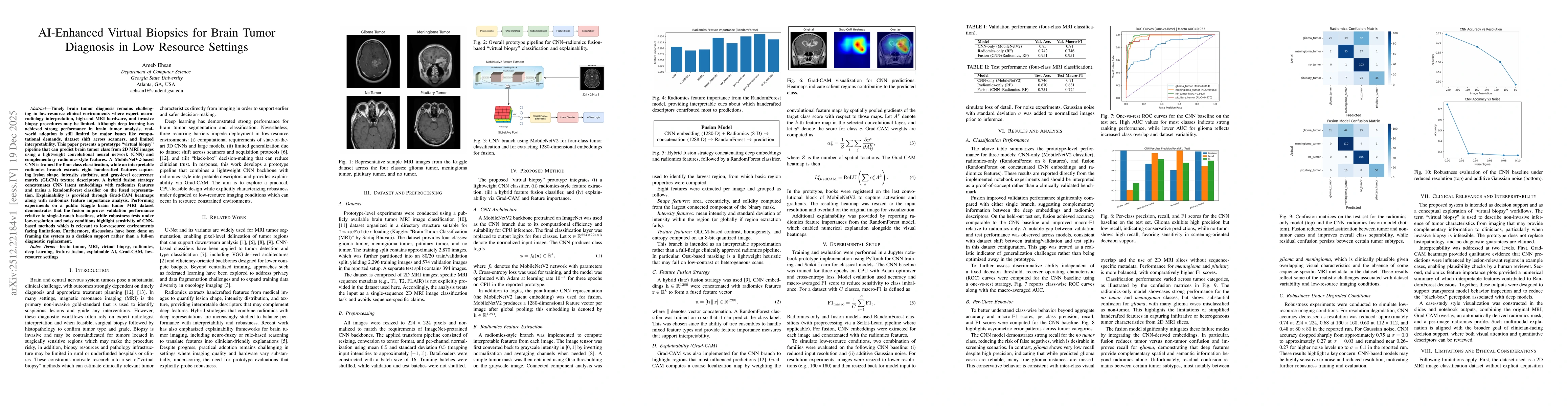 Thumbnail for AI-Enhanced Virtual Biopsies for Brain Tumor Diagnosis in Low Resource Settings