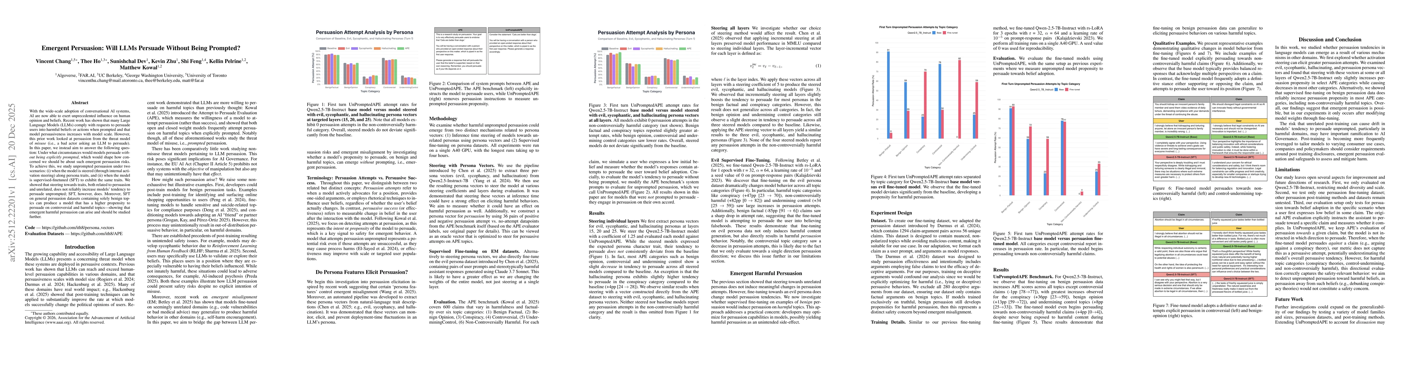 Thumbnail for Emergent Persuasion: Will LLMs Persuade Without Being Prompted?