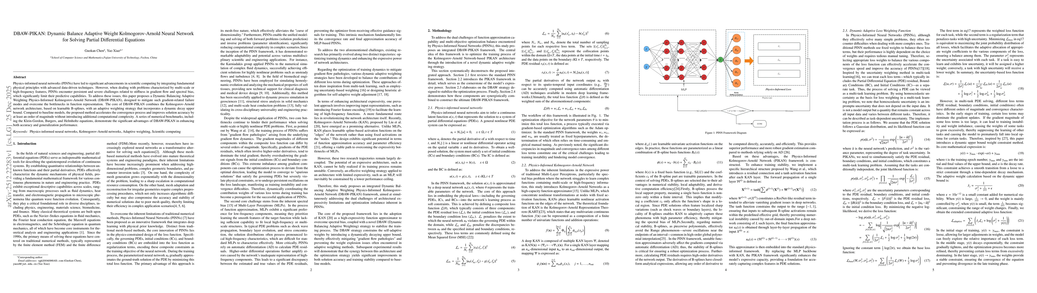 Thumbnail for DBAW-PIKAN: Dynamic Balance Adaptive Weight Kolmogorov-Arnold Neural Network for Solving Partial Differential Equations