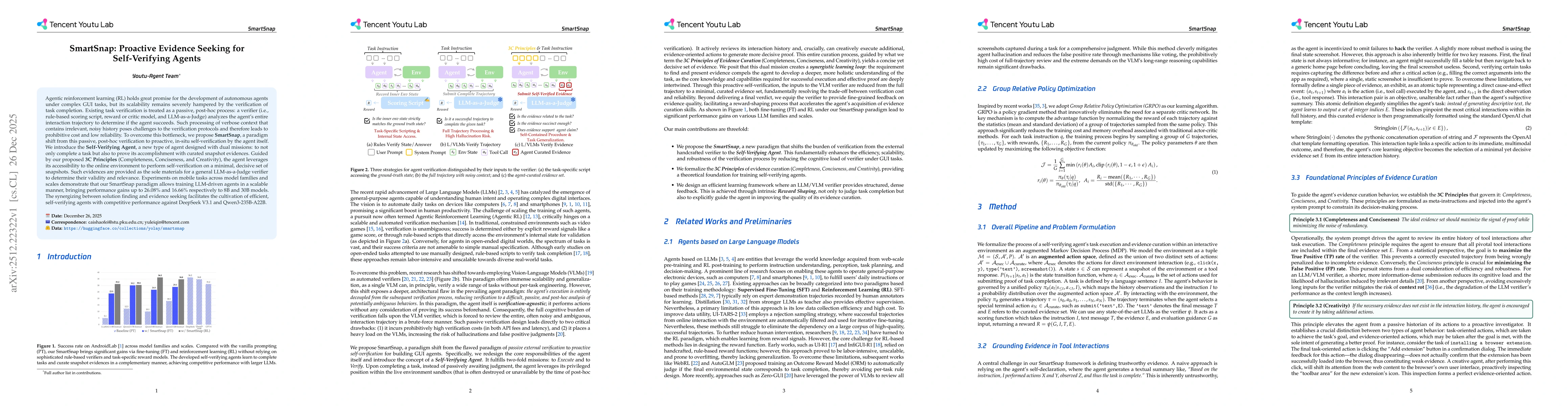 Thumbnail for SmartSnap: Proactive Evidence Seeking for Self-Verifying Agents