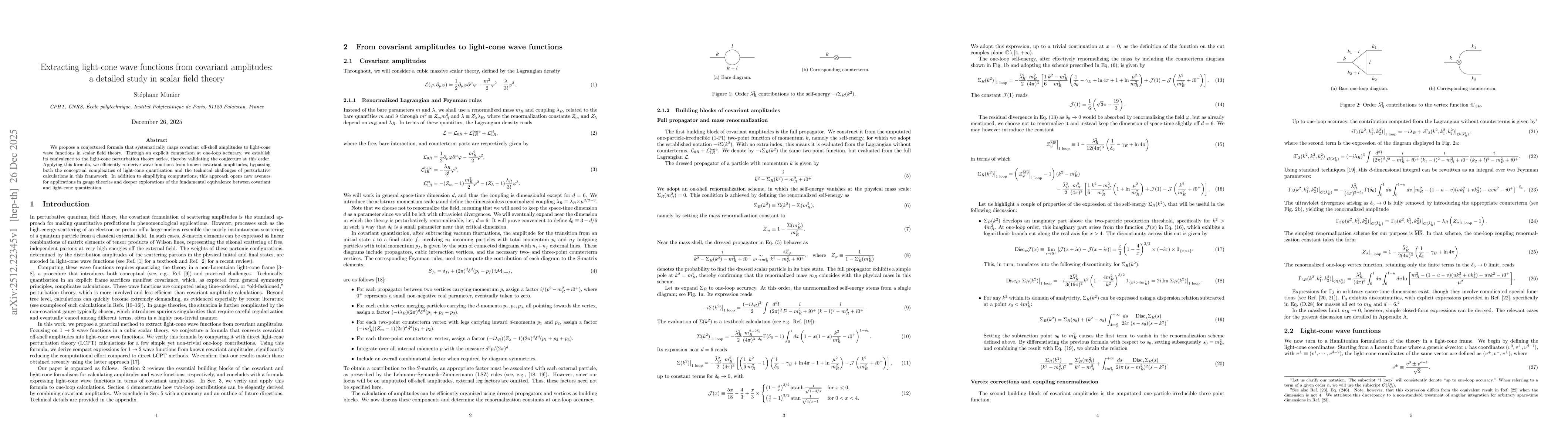 Thumbnail for Extracting light-cone wave functions from covariant amplitudes: a detailed study in scalar field theory
