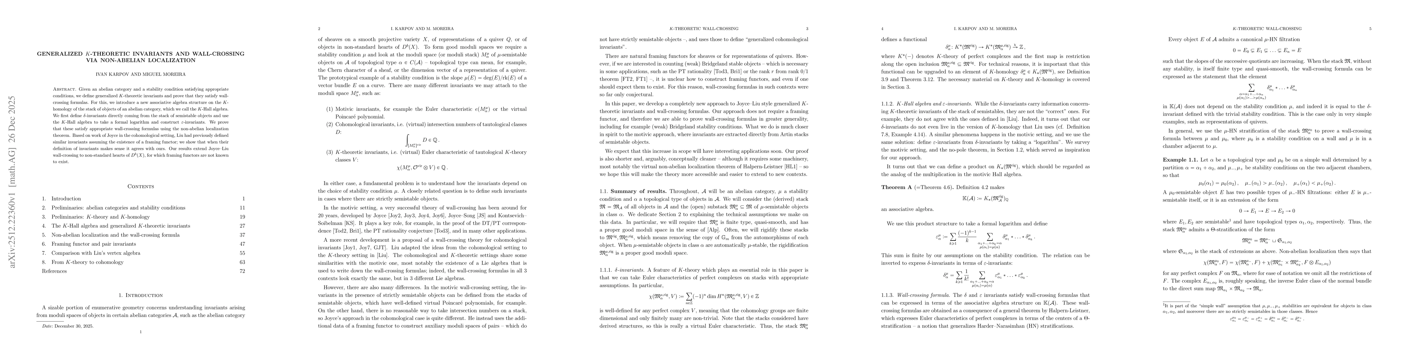 Thumbnail for Generalized K-theoretic invariants and wall-crossing via non-abelian localization
