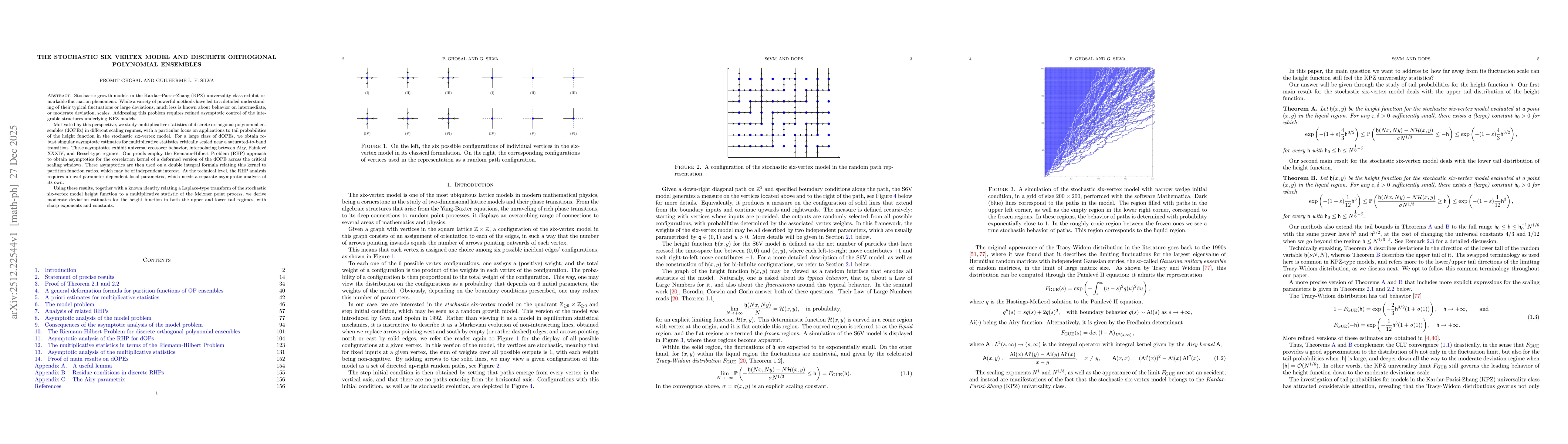Thumbnail for The Stochastic Six Vertex model and discrete Orthogonal Polynomial ensembles