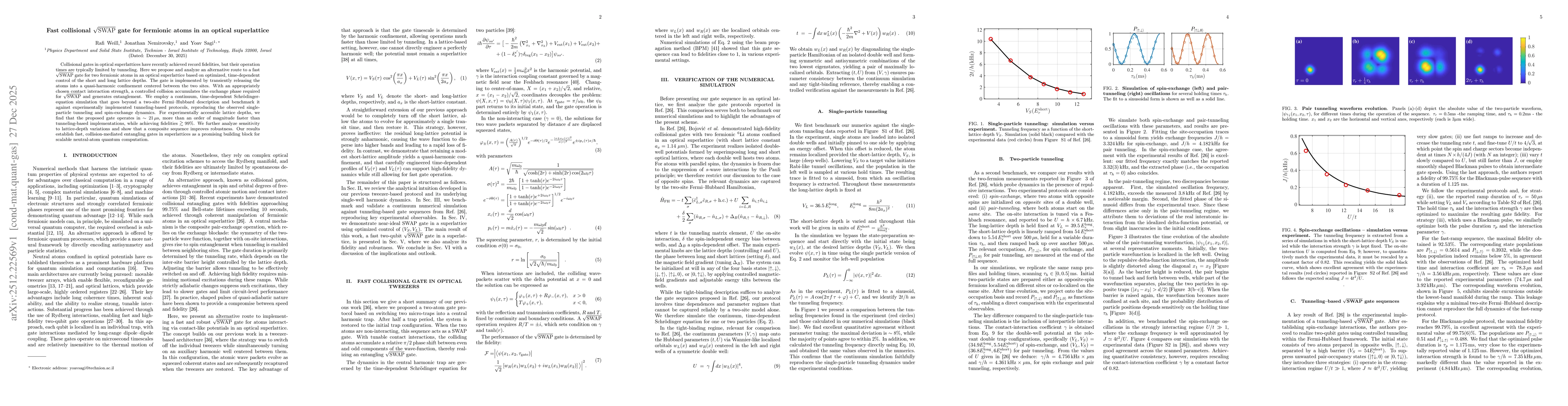 Thumbnail for Fast collisional $\sqrt{\mathrm{SWAP}}$ gate for fermionic atoms in an optical superlattice