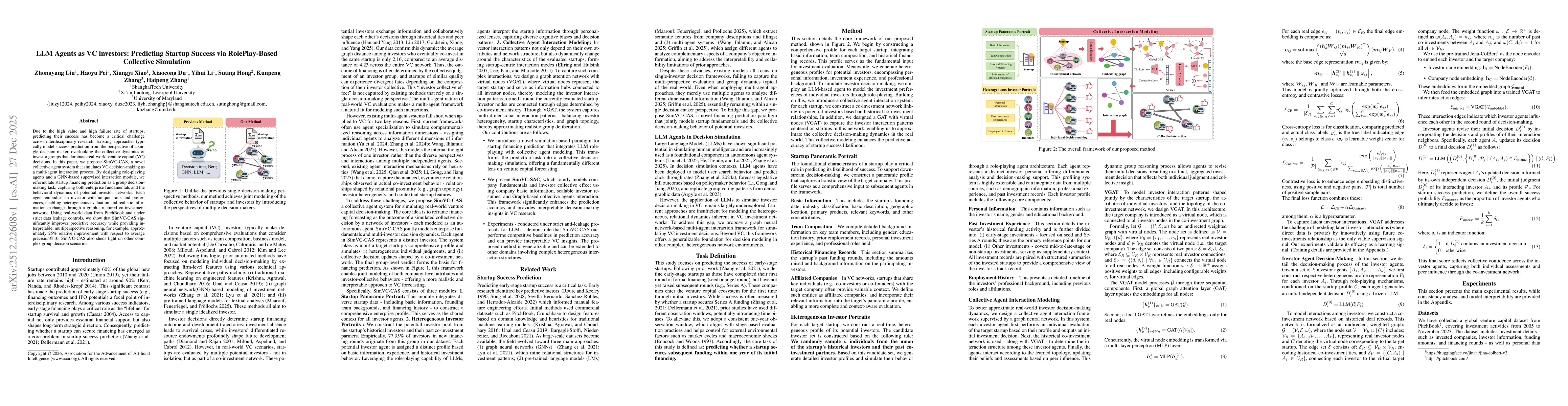 Thumbnail for LLM Agents as VC investors: Predicting Startup Success via RolePlay-Based Collective Simulation
