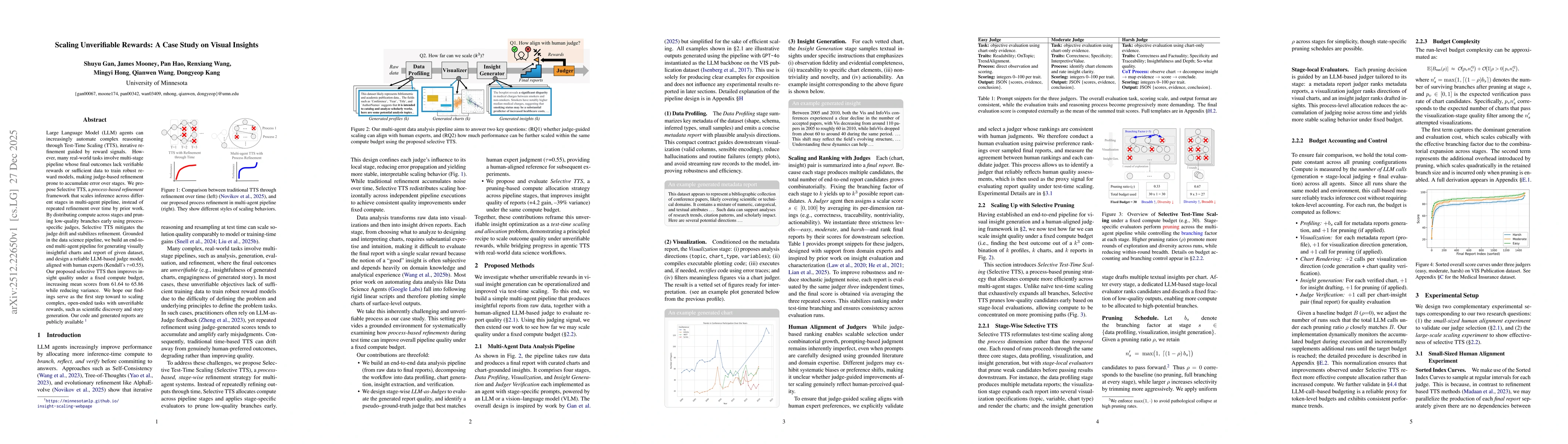 Thumbnail for Scaling Unverifiable Rewards: A Case Study on Visual Insights