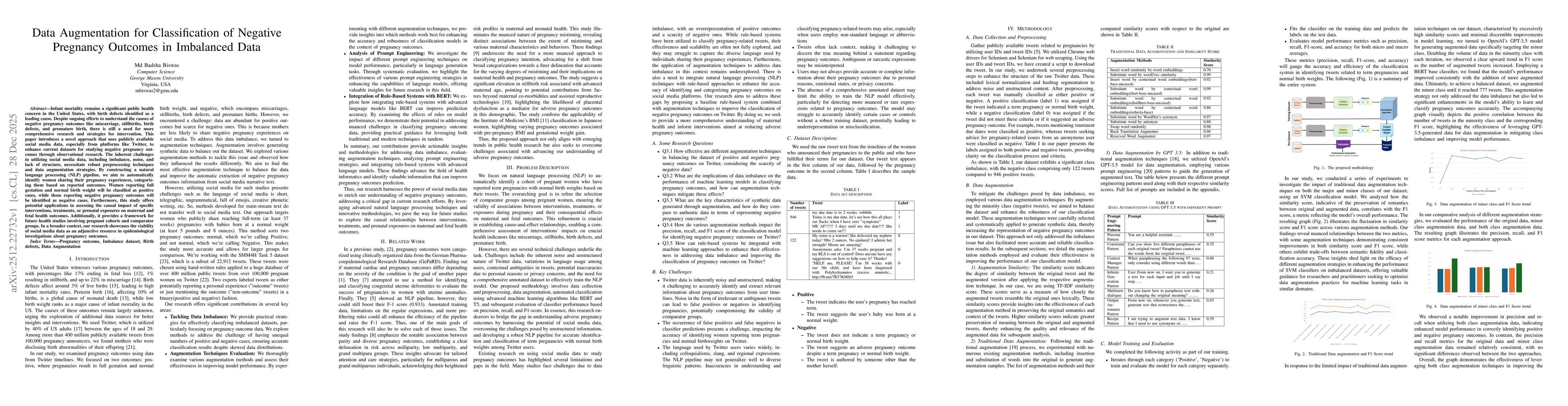Thumbnail for Data Augmentation for Classification of Negative Pregnancy Outcomes in Imbalanced Data
