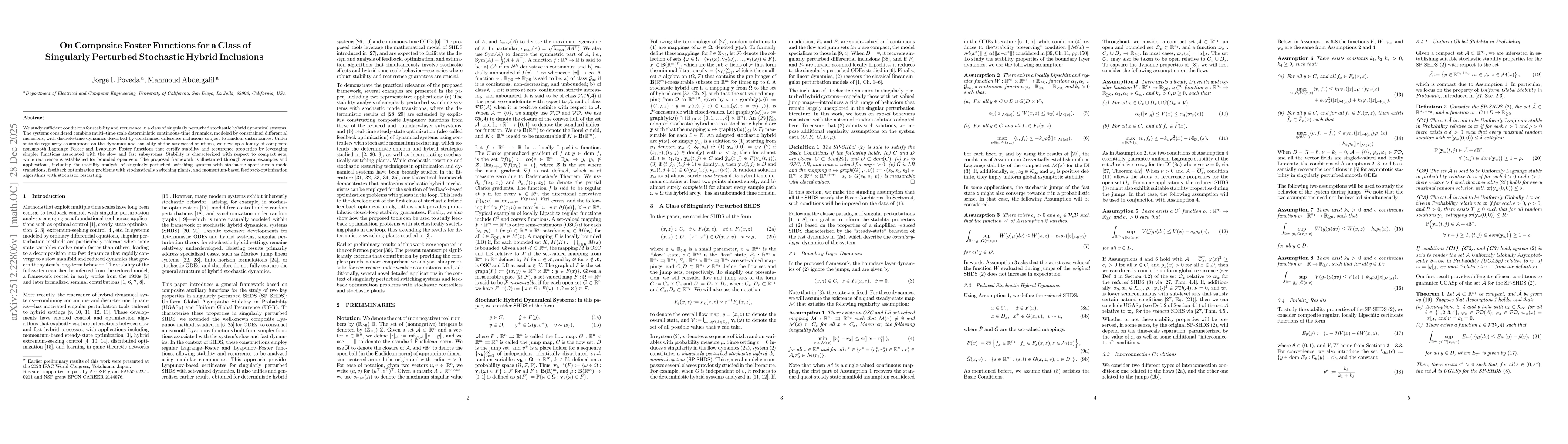 Thumbnail for On Composite Foster Functions for a Class of Singularly Perturbed Stochastic Hybrid Inclusions