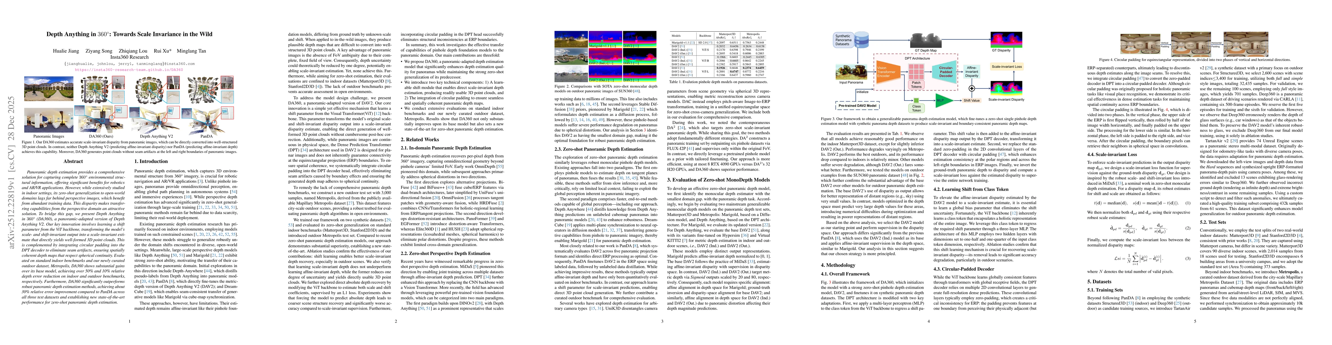 Thumbnail for Depth Anything in $360^\circ$: Towards Scale Invariance in the Wild