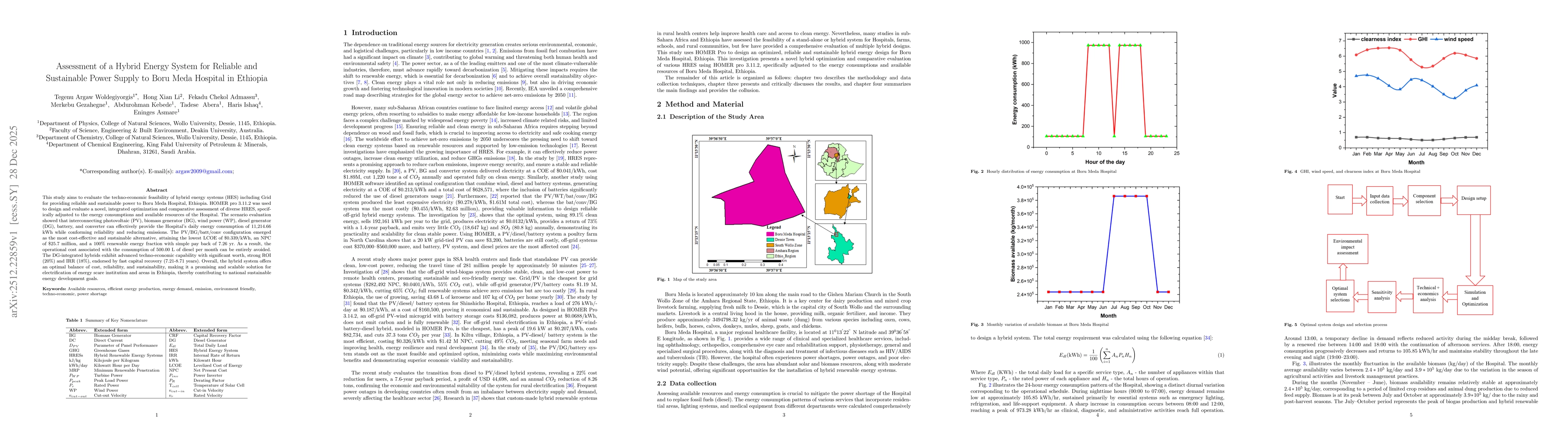 Thumbnail for Assessment of a Hybrid Energy System for Reliable and Sustainable Power Supply to Boru Meda Hospital in Ethiopia