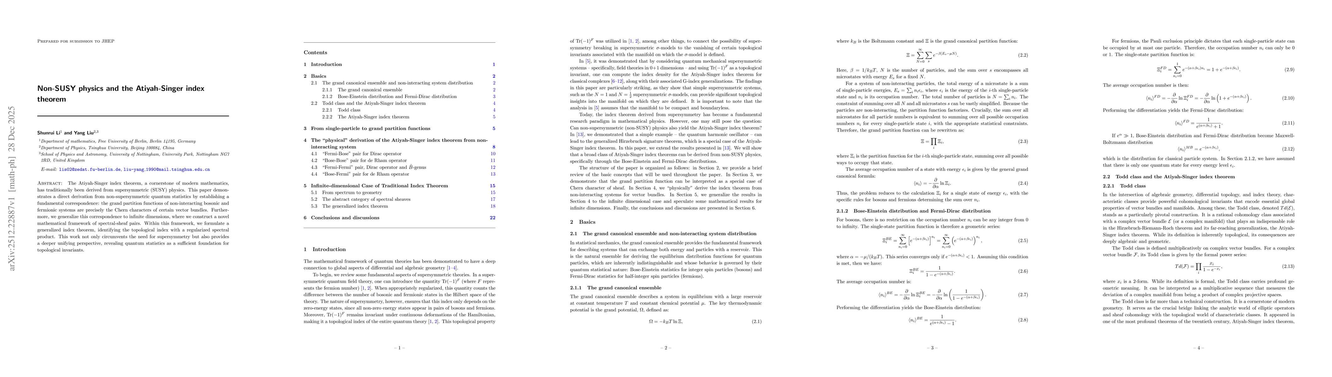 Thumbnail for Non-SUSY physics and the Atiyah-Singer index theorem
