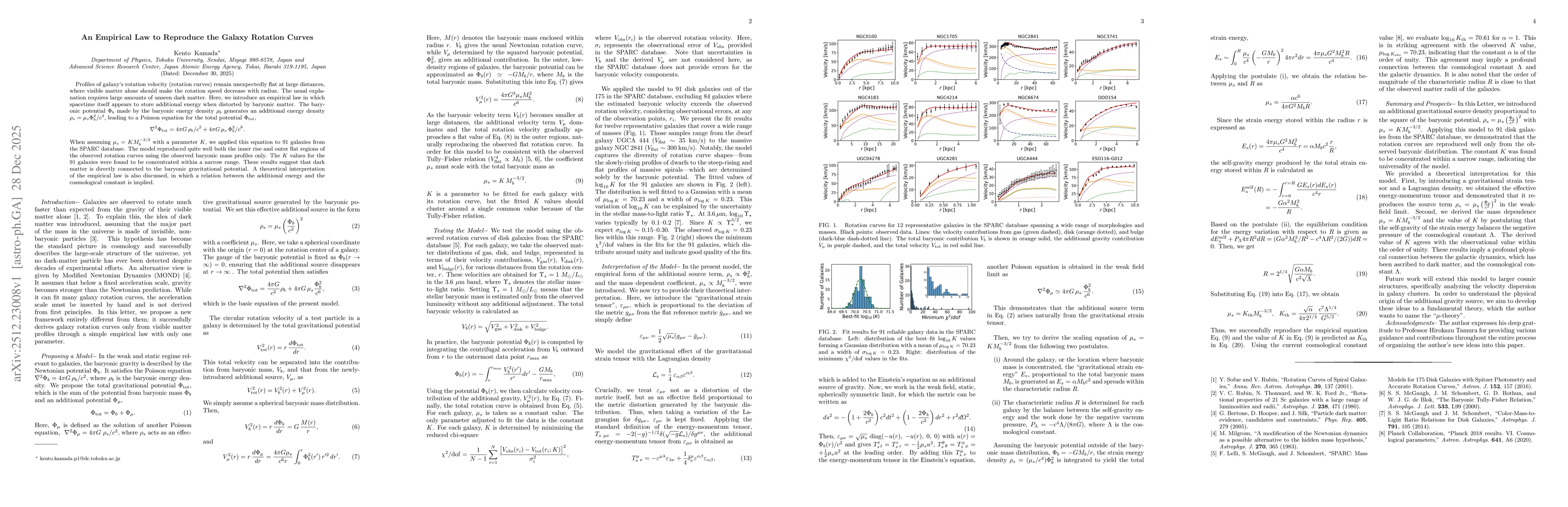 Thumbnail for An Empirical Law to Reproduce the Galaxy Rotation Curves