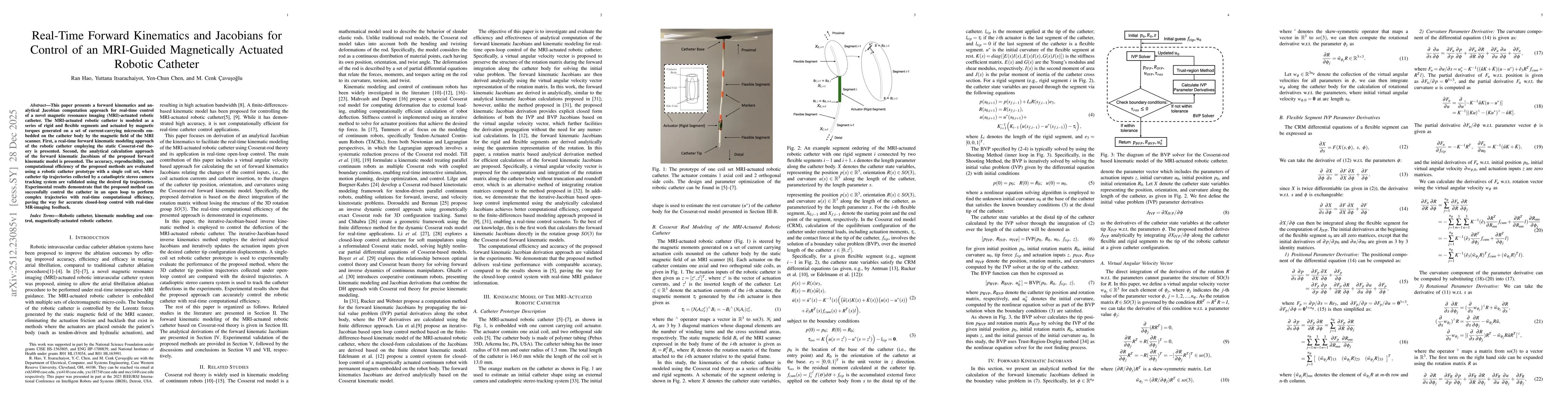 Thumbnail for Real-Time Forward Kinematics and Jacobians for Control of an MRI-Guided Magnetically Actuated Robotic Catheter