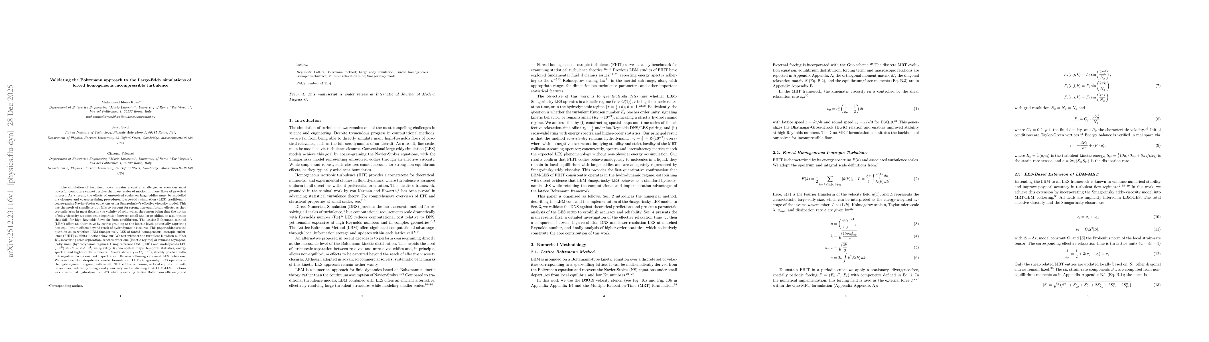 Thumbnail for Validating the Boltzmann approach to the Large-Eddy simulations of forced homogeneous incompressible turbulence