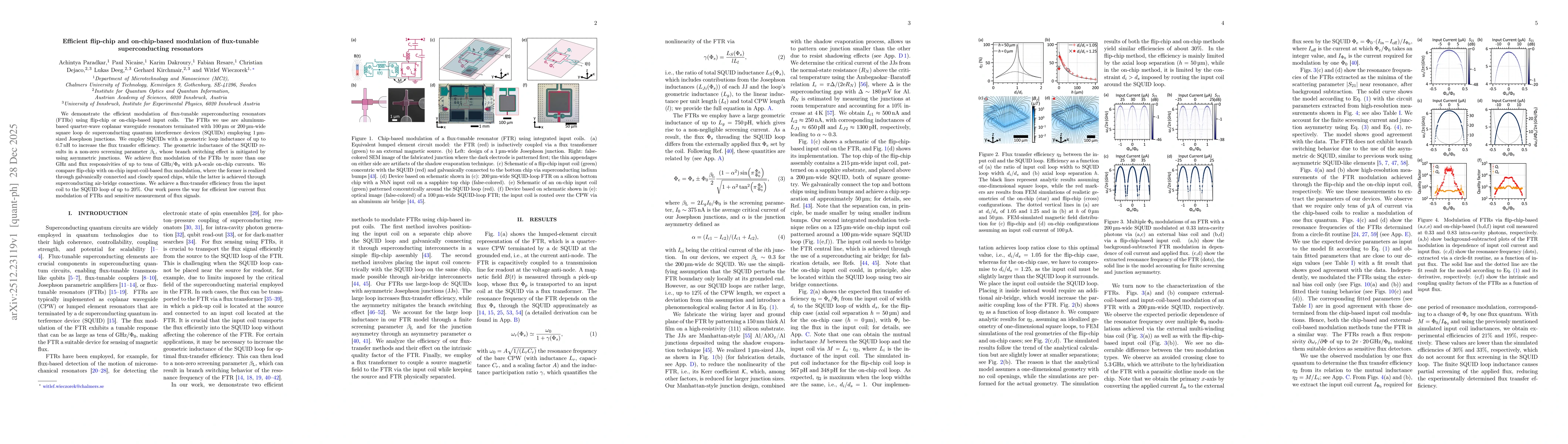 Thumbnail for Efficient flip-chip and on-chip-based modulation of flux-tunable superconducting resonators