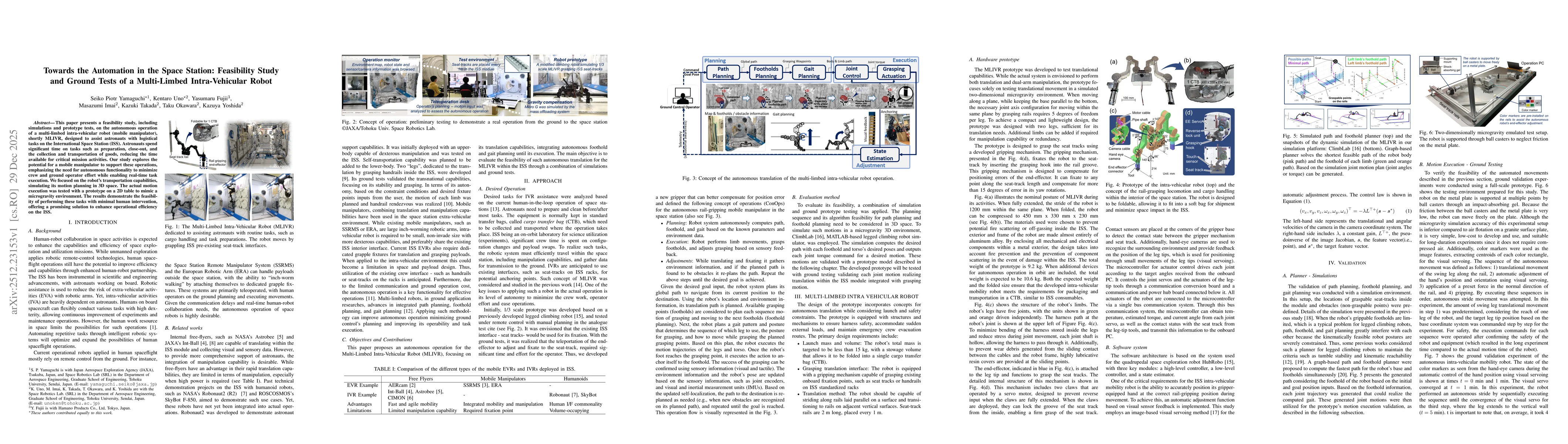 Thumbnail for Towards the Automation in the Space Station: Feasibility Study and Ground Tests of a Multi-Limbed Intra-Vehicular Robot