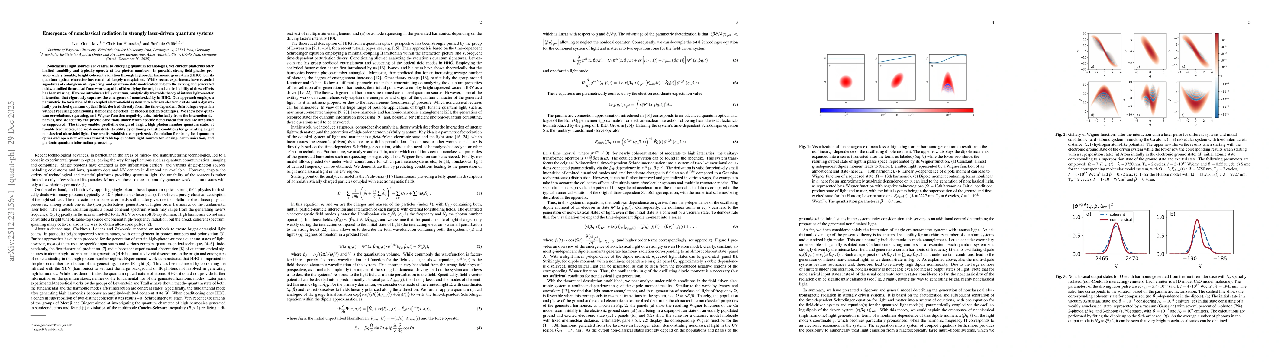 Thumbnail for Emergence of nonclassical radiation in strongly laser-driven quantum systems