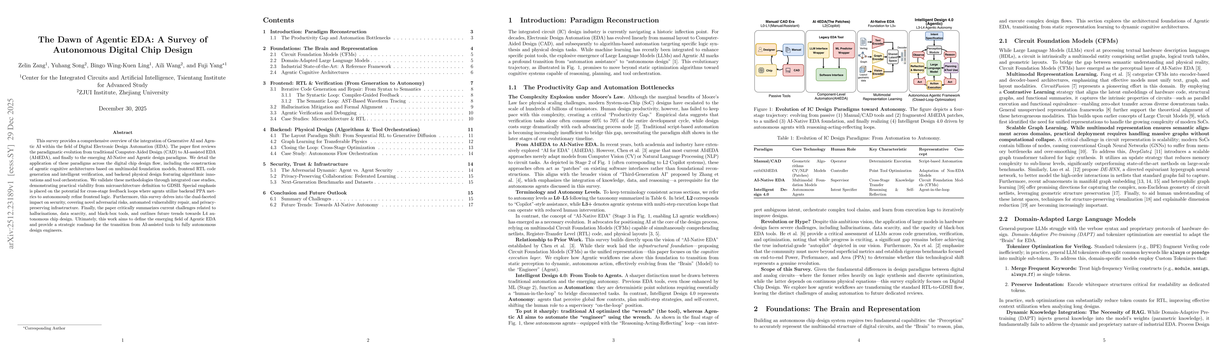 Thumbnail for The Dawn of Agentic EDA: A Survey of Autonomous Digital Chip Design