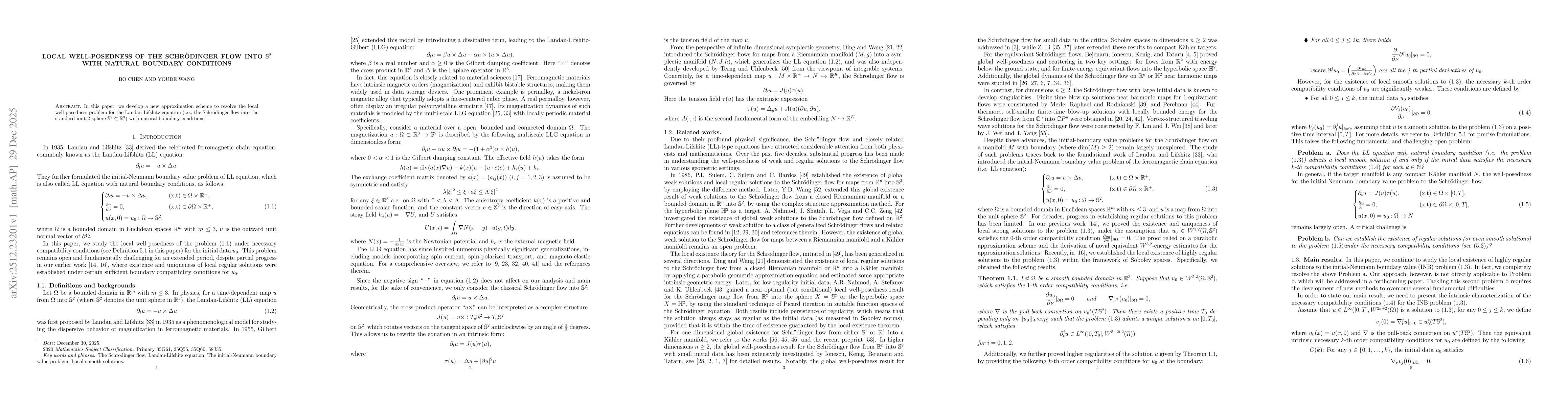 Thumbnail for Local well-posedness of the Schrödinger flow into $\mathbb{S}^2$ with natural boundary conditions