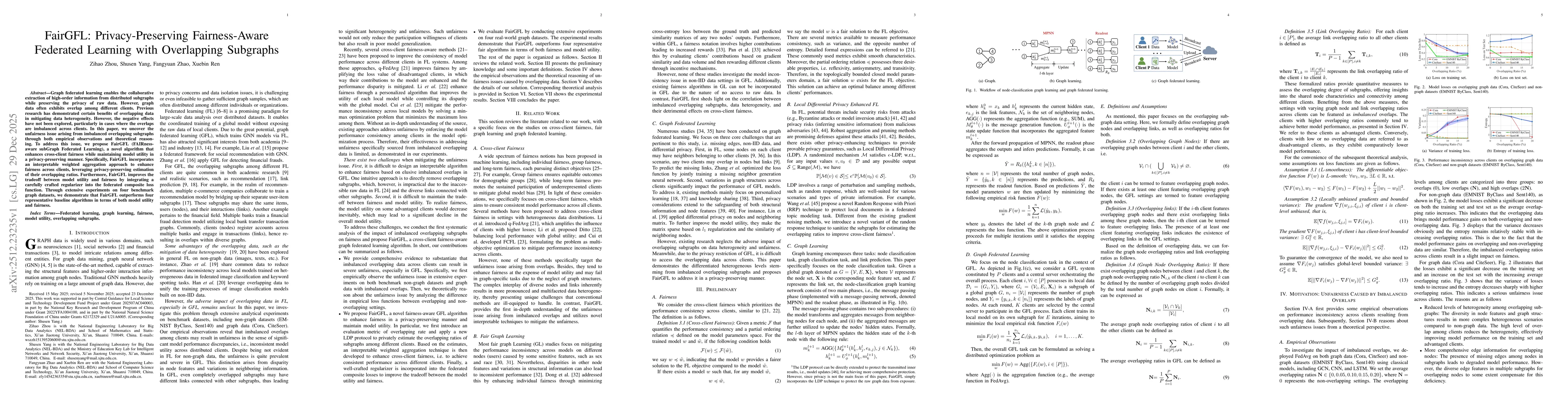 Thumbnail for FairGFL: Privacy-Preserving Fairness-Aware Federated Learning with Overlapping Subgraphs