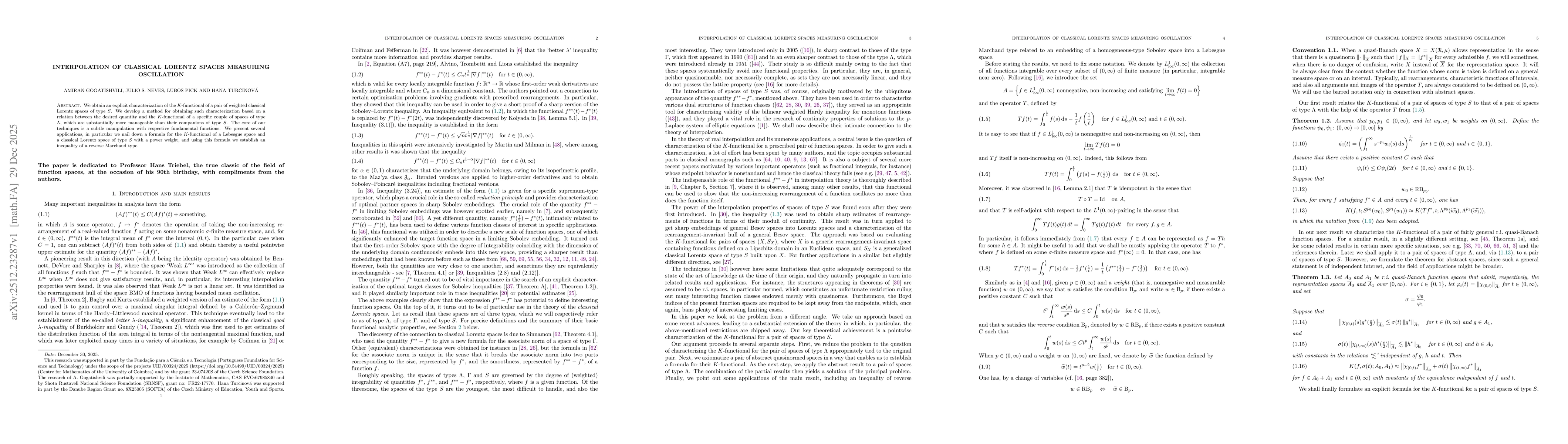Thumbnail for Interpolation of classical Lorentz spaces measuring oscillation