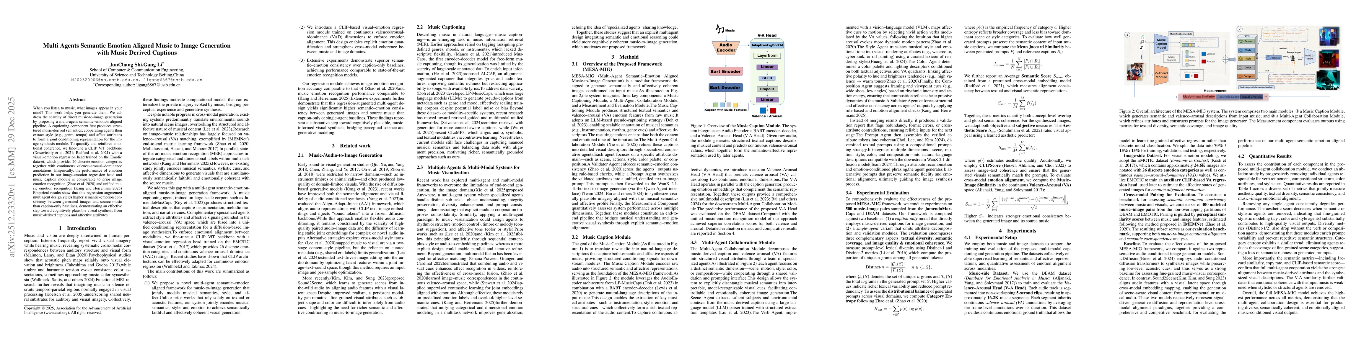 Thumbnail for Multi Agents Semantic Emotion Aligned Music to Image Generation with Music Derived Captions