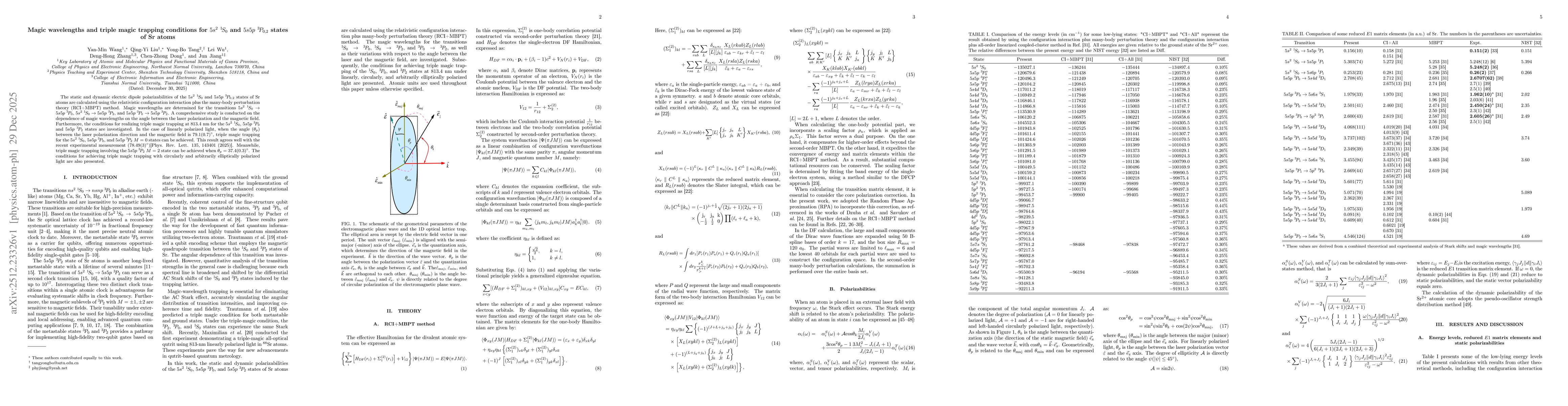 Thumbnail for Magic wavelengths and triple magic trapping conditions for $5s^2~^1\!S_0$ and $5s5p~^3\!P_{0,2}$ states of Sr atoms