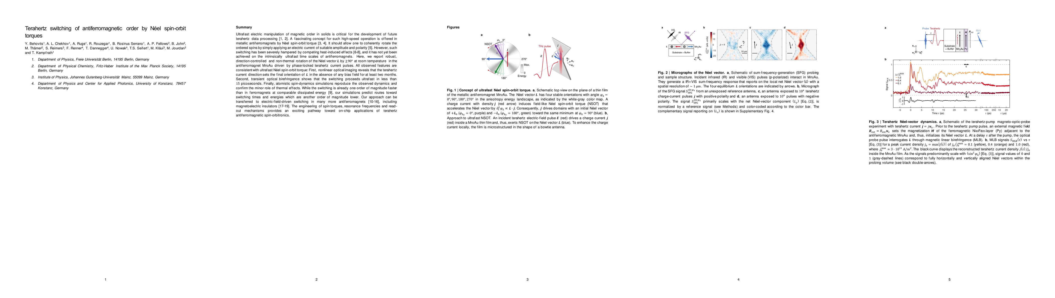Thumbnail for Terahertz switching of antiferromagnetic order by Néel spin-orbit torques