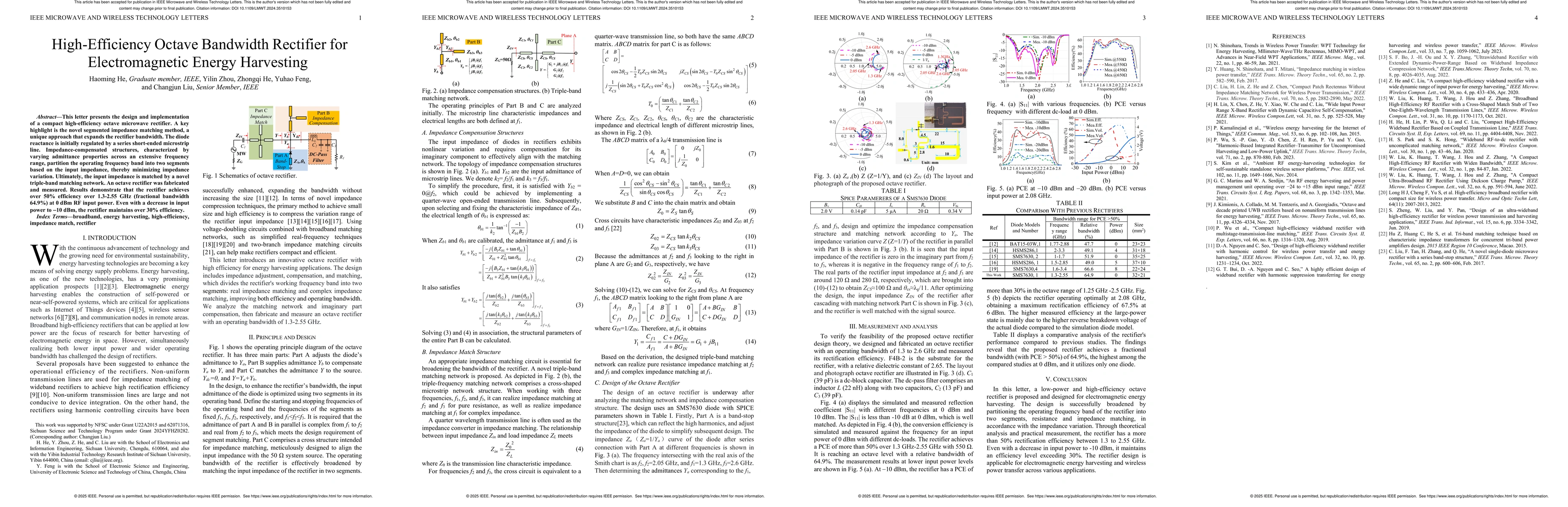 Thumbnail for High-Efficiency Octave Bandwidth Rectifier for Electromagnetic Energy Harvesting