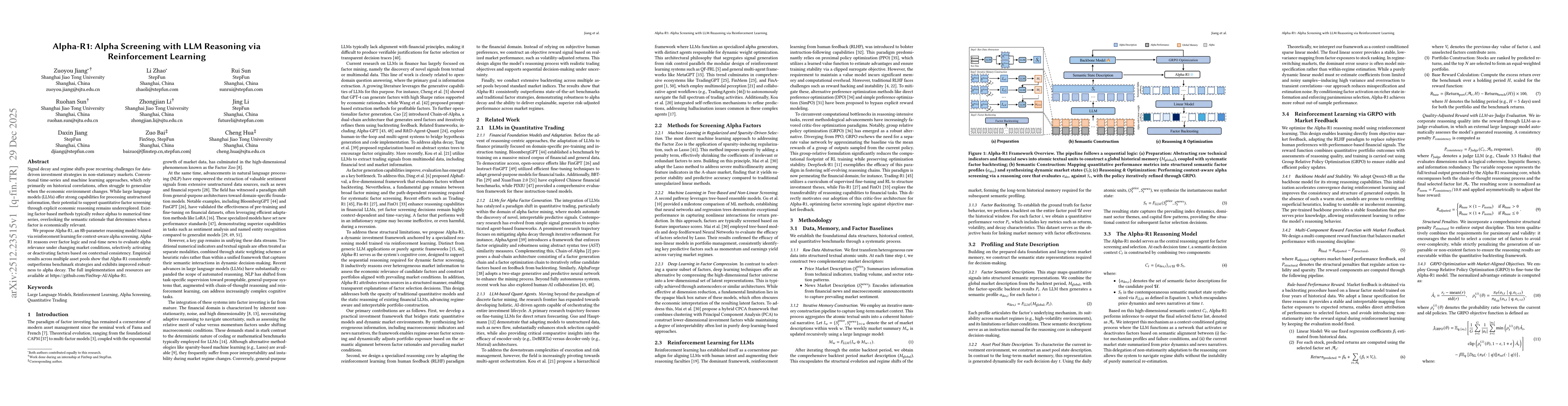 Thumbnail for Alpha-R1: Alpha Screening with LLM Reasoning via Reinforcement Learning