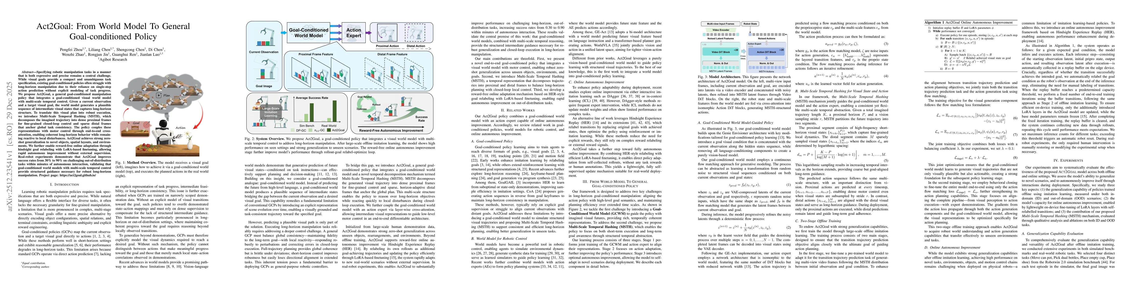 Thumbnail for Act2Goal: From World Model To General Goal-conditioned Policy