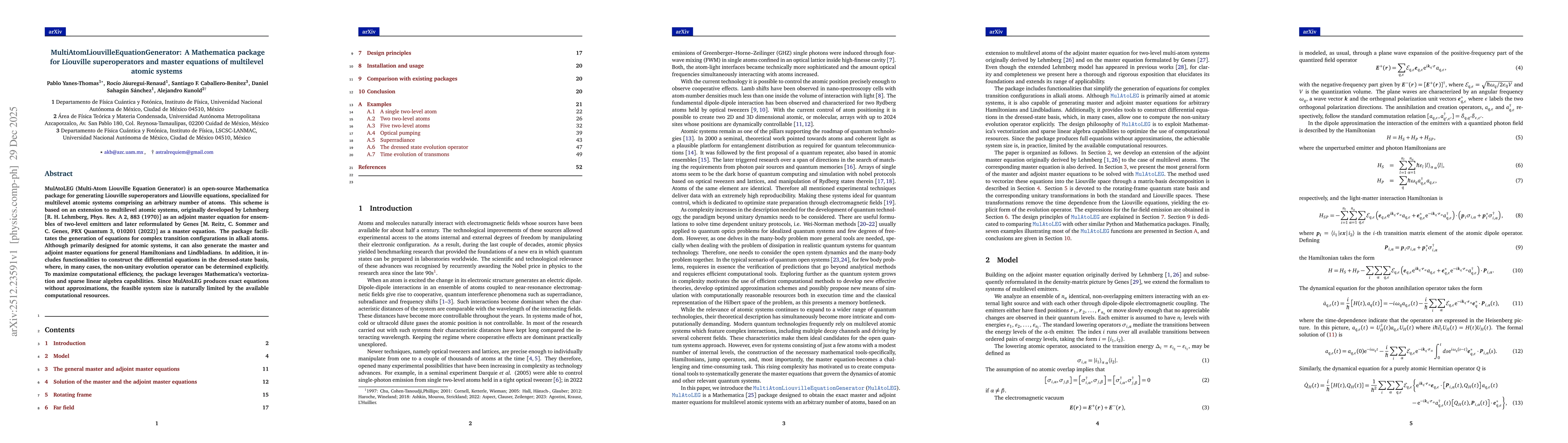 Thumbnail for MultiAtomLiouvilleEquationGenerator: A Mathematica package for Liouville superoperators and master equations of multilevel atomic systems