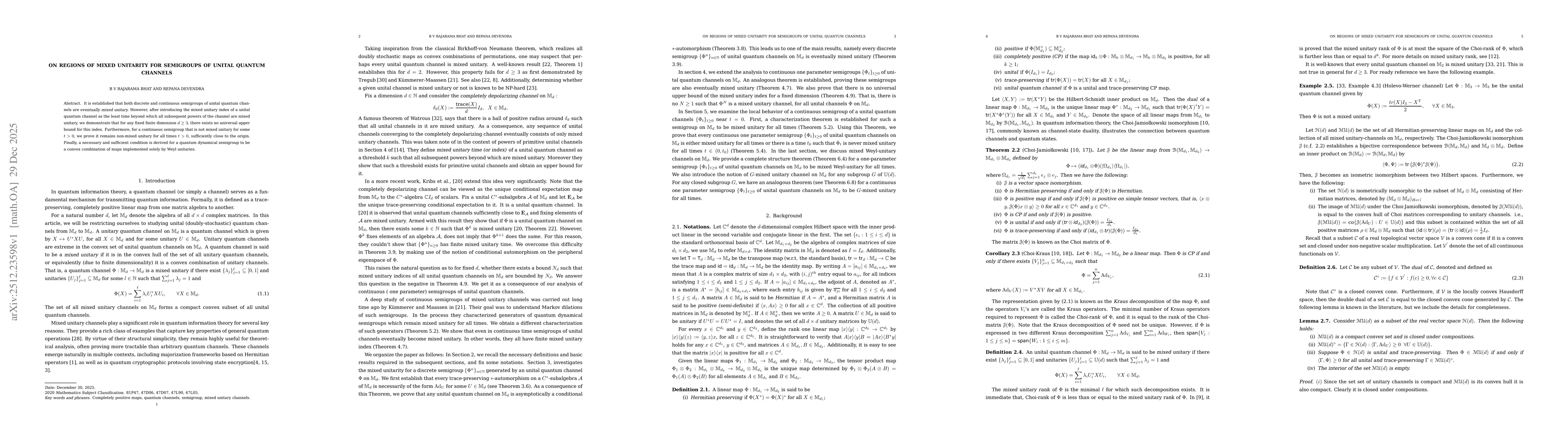 Thumbnail for On regions of mixed unitarity for semigroups of unital quantum channels