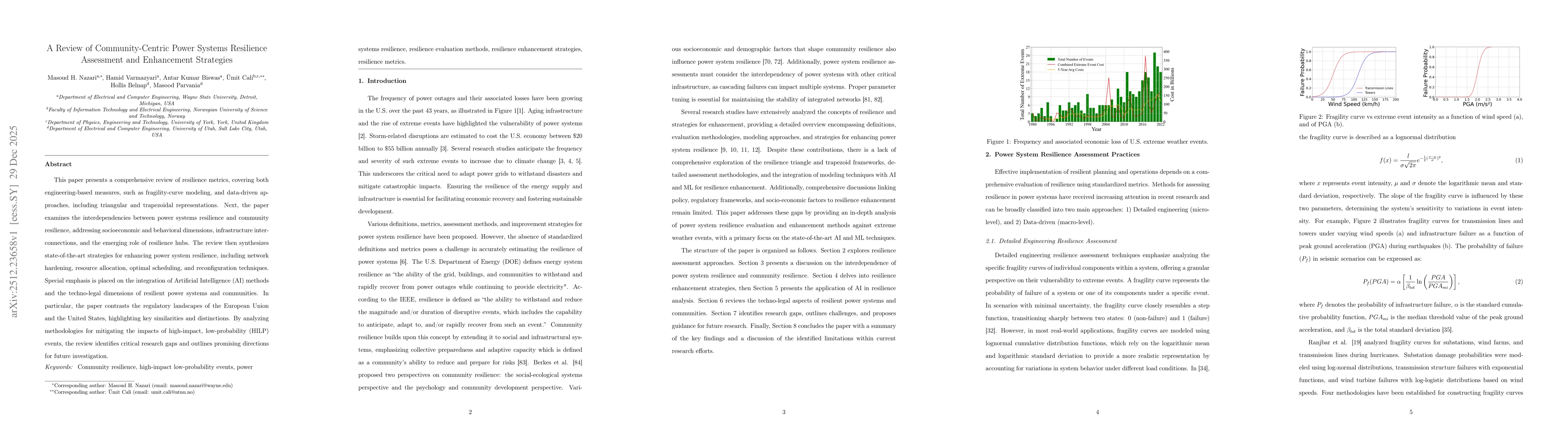 Thumbnail for A Review of Community-Centric Power Systems Resilience Assessment and Enhancement Strategies
