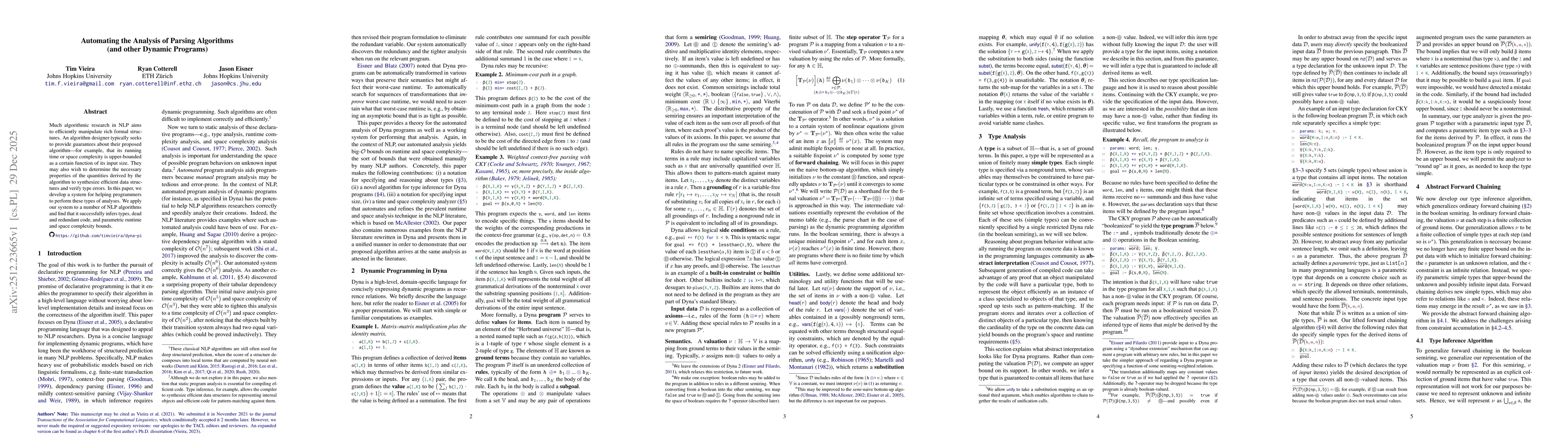 Thumbnail for Automating the Analysis of Parsing Algorithms (and other Dynamic Programs)