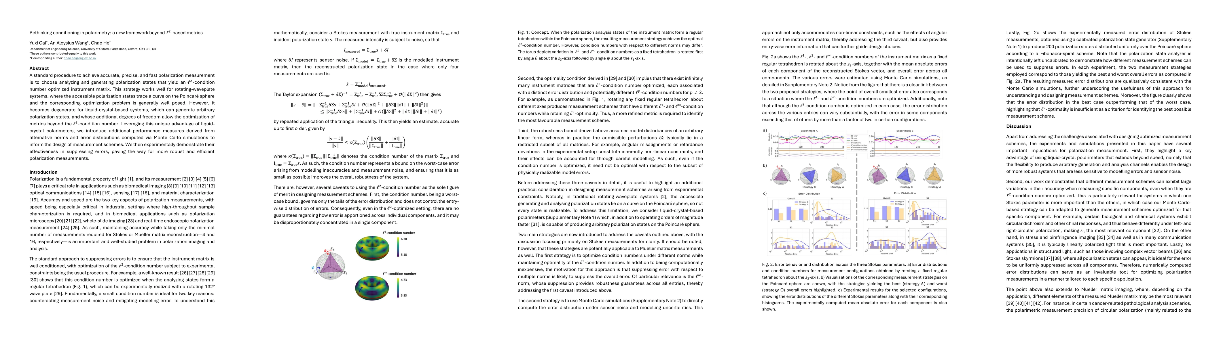 Thumbnail for Rethinking conditioning in polarimetry: a new framework beyond $\ell^2$-based metrics