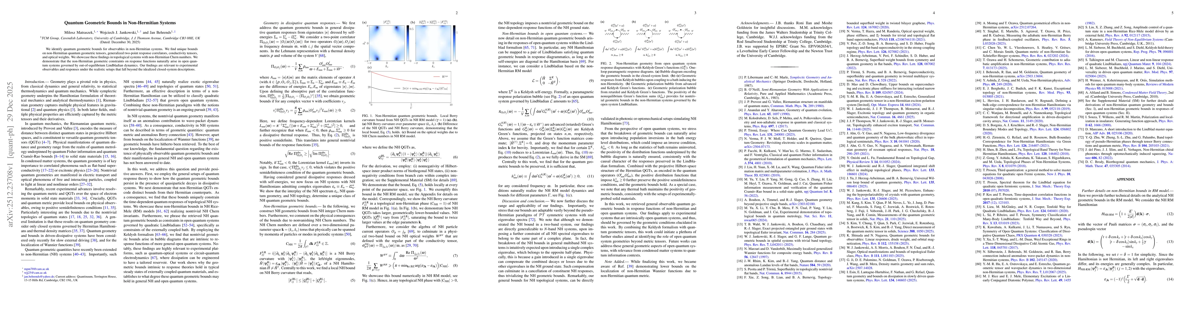 Thumbnail for Quantum Geometric Bounds in Non-Hermitian Systems