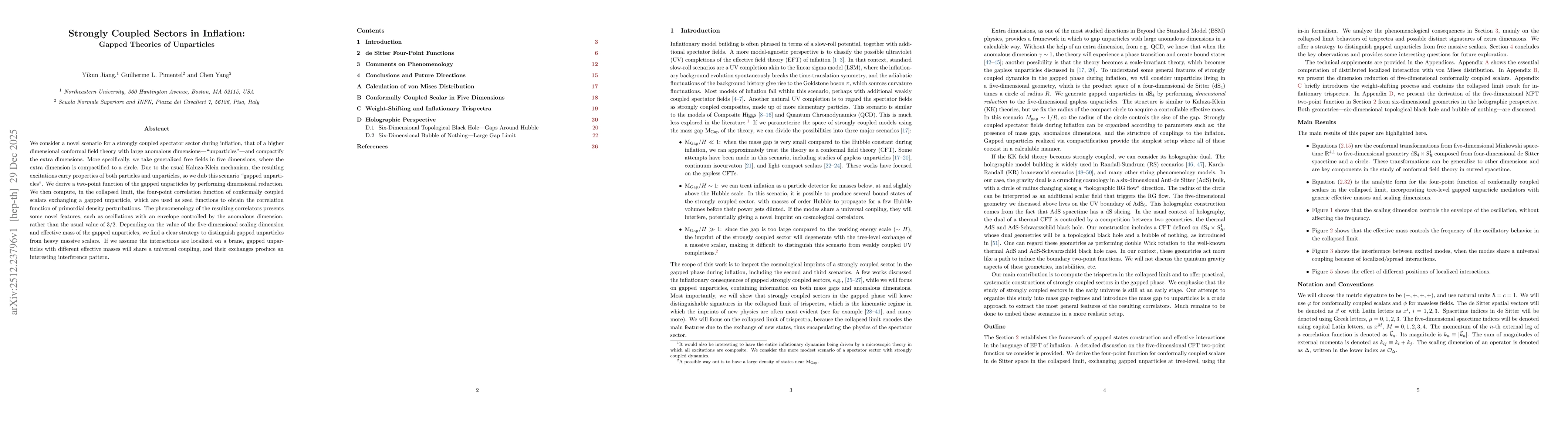 Thumbnail for Strongly Coupled Sectors in Inflation: Gapped Theories of Unparticles