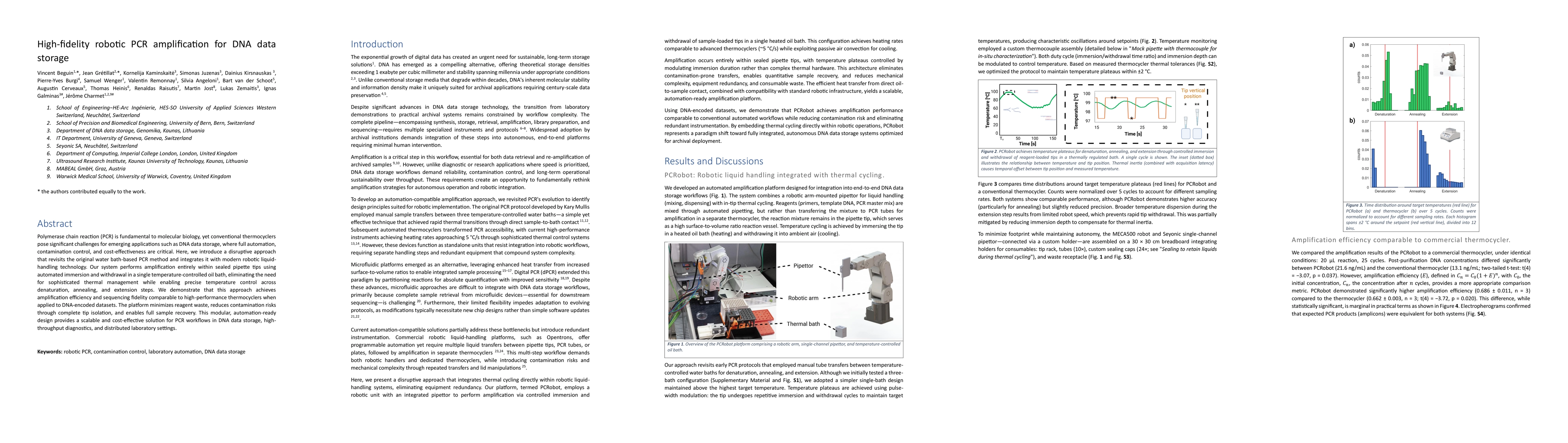 Thumbnail for High-fidelity robotic PCR amplification for DNA data storage