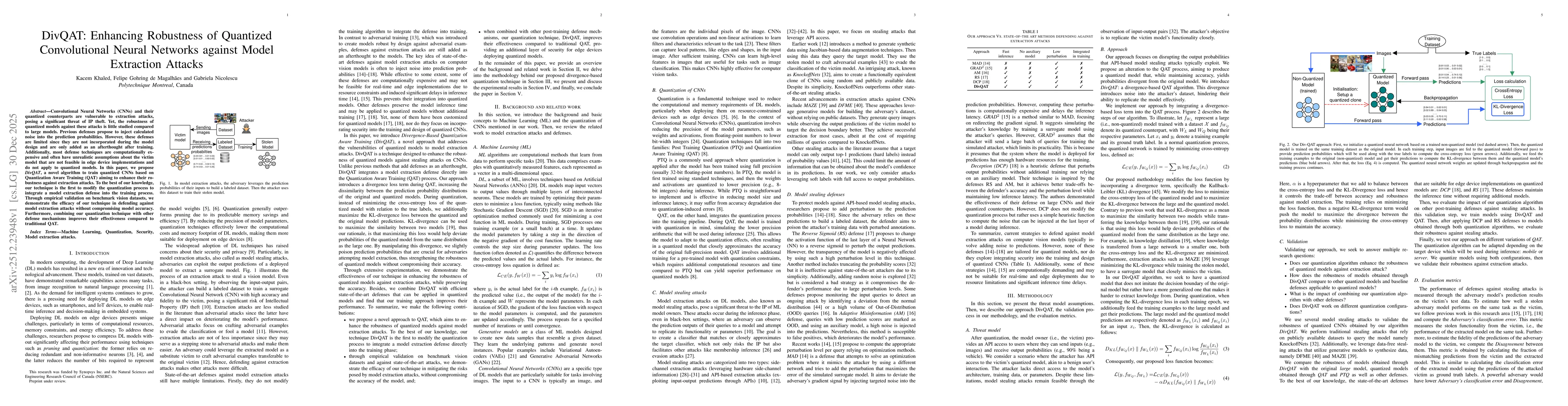 Thumbnail for DivQAT: Enhancing Robustness of Quantized Convolutional Neural Networks against Model Extraction Attacks