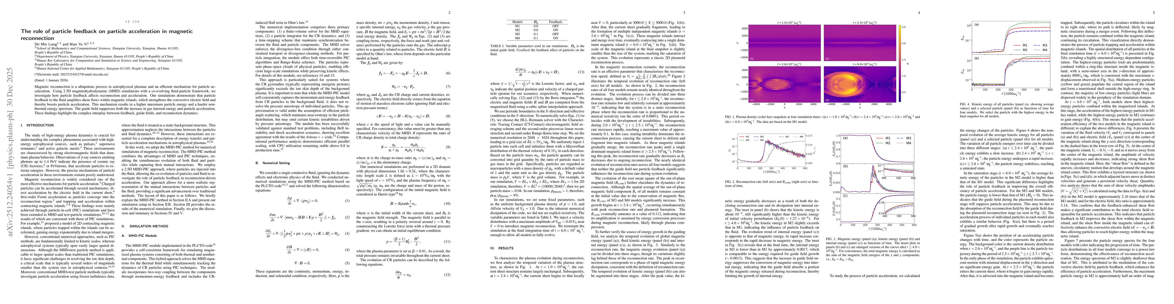 Thumbnail for The role of particle feedback on particle acceleration in magnetic reconnection