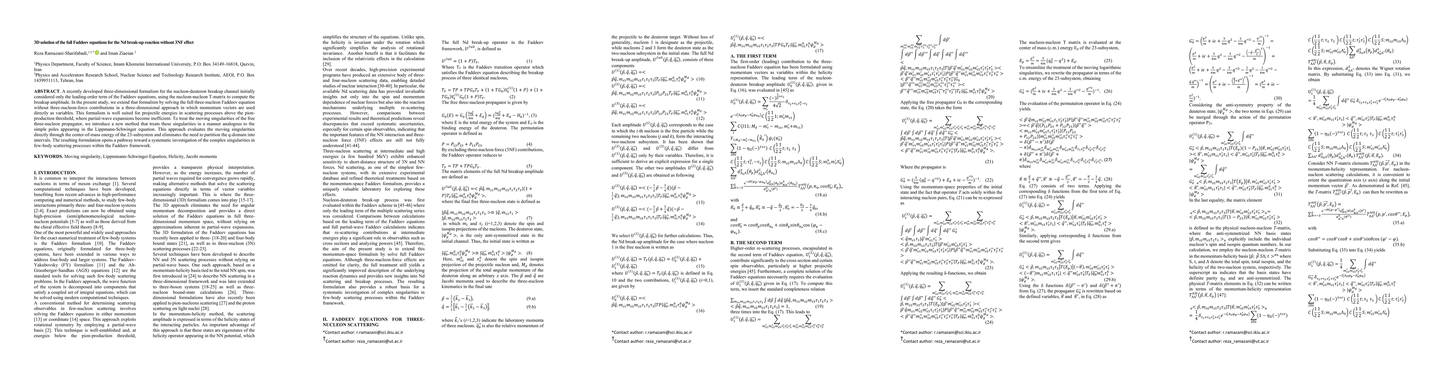 Thumbnail for 3D solution of the full Faddeev equations for the Nd break-up reaction without 3NF effect